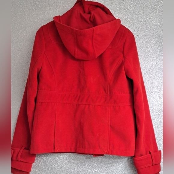 Boy Meets Girl Red Hooded Jacket  Size L - Picture 6 of 9